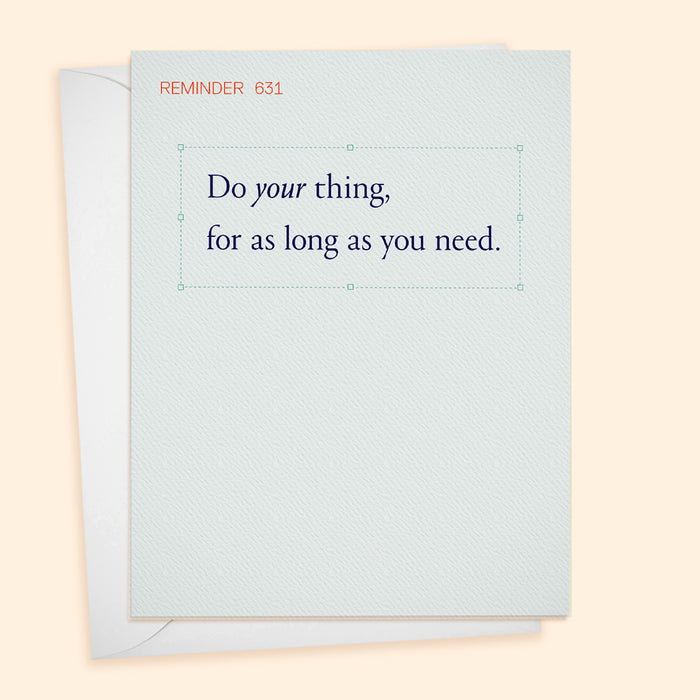 REMINDERS card series