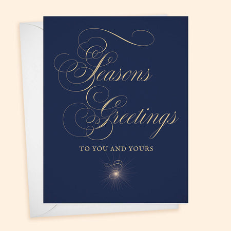 Seasons Greetings to You and Yours - Blue
