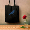 Dreaming Bird, Black Eco Tote Bag