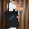 Dreaming Bird, Black Eco Tote Bag