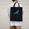 Dreaming Bird, Black Eco Tote Bag