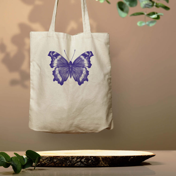 Butterfly, Natural Eco Tote Bag