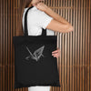 Origami Crane, Black Eco Tote Bag