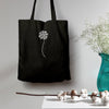 Four Leaf Clover, Black Eco Tote Bag