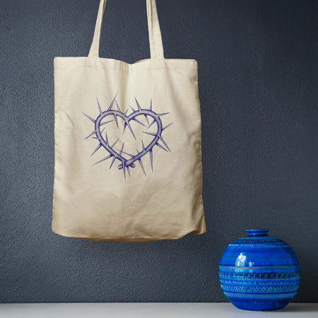 Heart of Thorns, White Eco Tote Bag