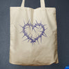 Heart of Thorns, White Eco Tote Bag