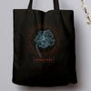 Introvert Flower, Black Eco Tote Bag