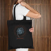 Introvert Flower, Black Eco Tote Bag