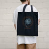 Introvert Flower, Black Eco Tote Bag