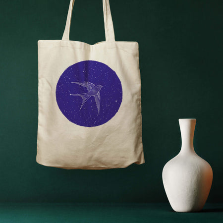 Nightbird, Natural Eco Tote Bag
