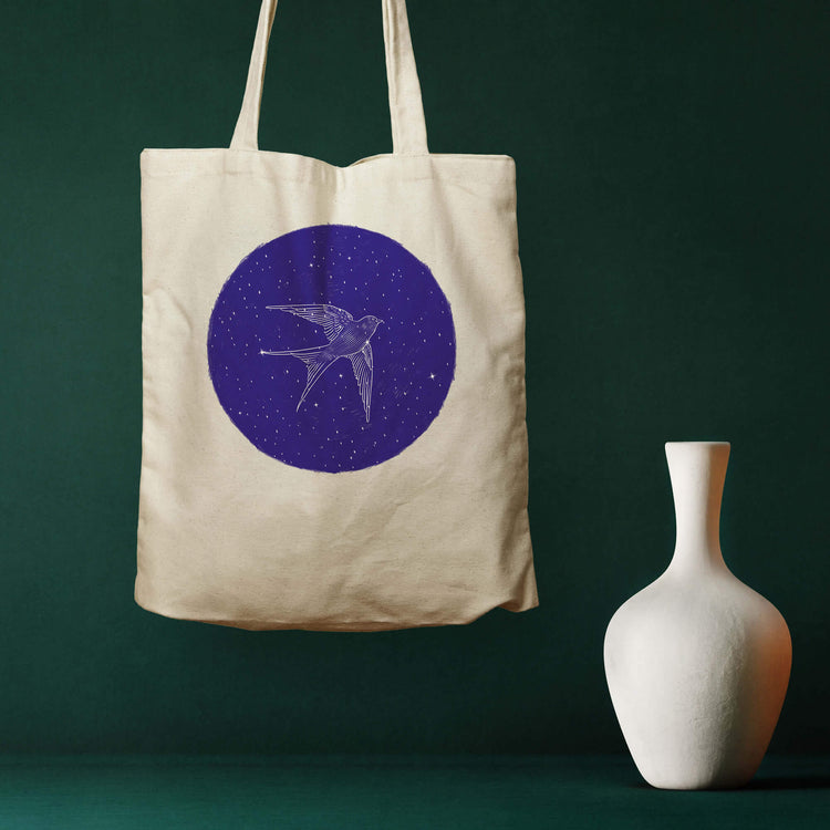 Nightbird, Natural Eco Tote Bag