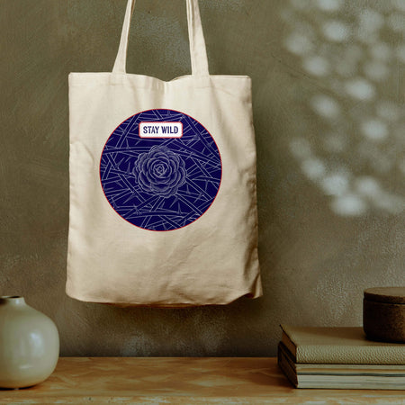 Stay Wild, White Eco Tote Bag