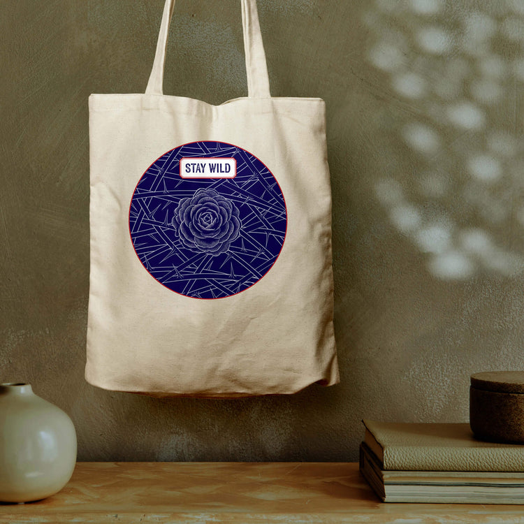 Stay Wild, White Eco Tote Bag