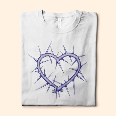 Heart of Thorns, White T-Shirt
