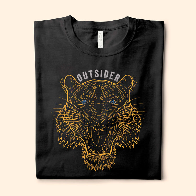 Tiger Outsider, Black T-Shirt
