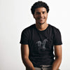 Origami Unicorn, Black T-Shirt