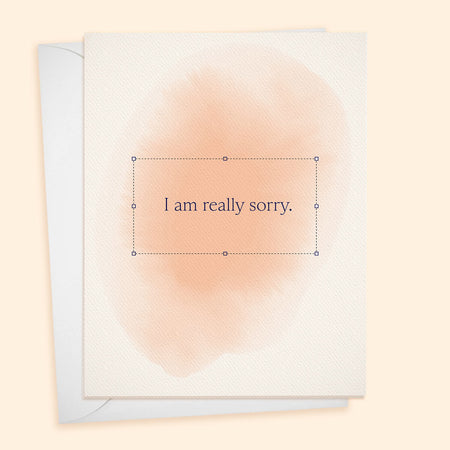 I am Really Sorry.