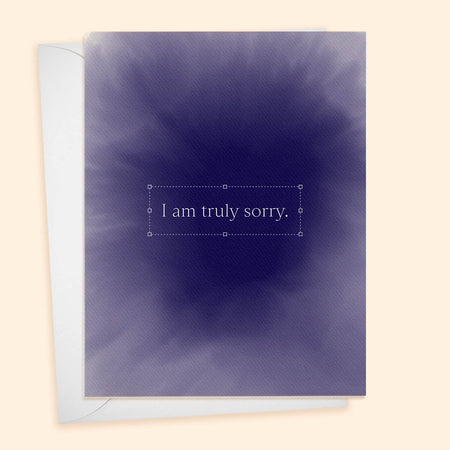 I am Truly Sorry.