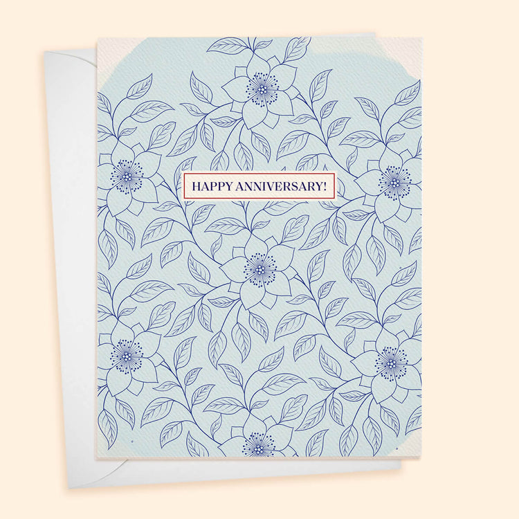 Happy Anniversary, Calming Blue