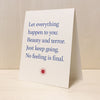 Let Everything Happen - Rilke