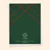 Season's Greetings - Ribbons on Pine Green