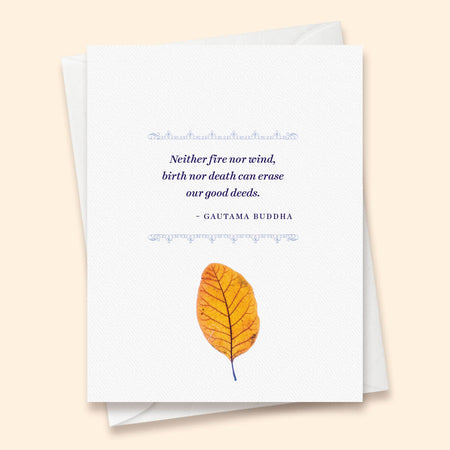 Gautama Buddha Sympathy Card