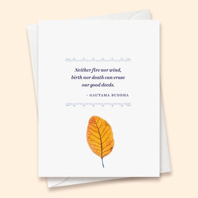 Gautama Buddha Sympathy Card