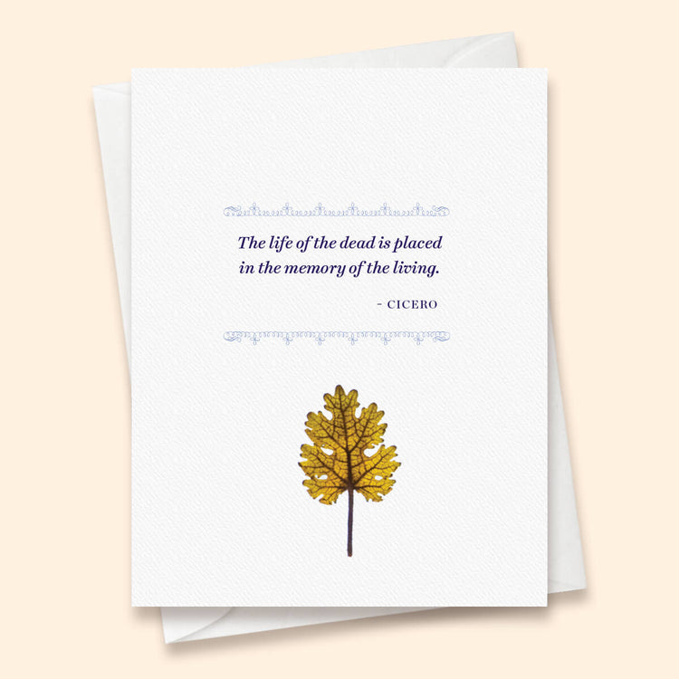 Cicero Sympathy Card