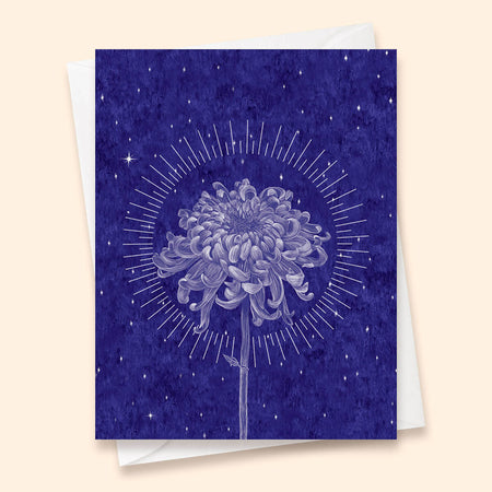 Nocturnes Chrysanthemum Card
