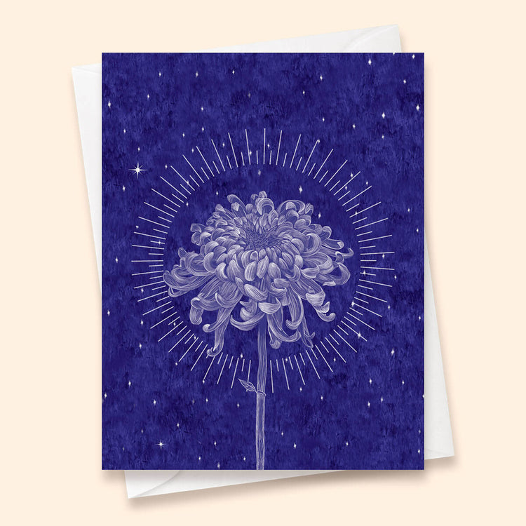 Nocturnes Chrysanthemum Card