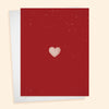 Valentine Heart on Red