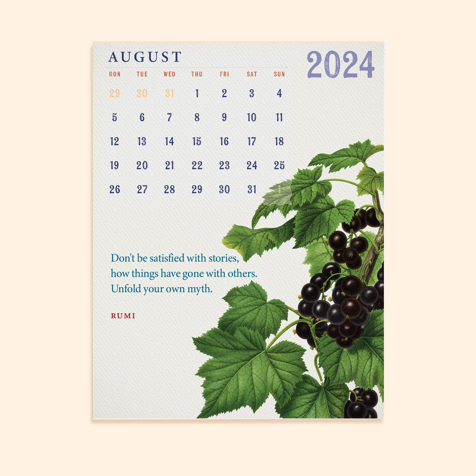 2024 Creative Encouragement Desk Calendar