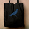 Dreaming Bird, Black Eco Tote Bag