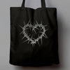 Heart of Thorns, Black Eco Tote Bag