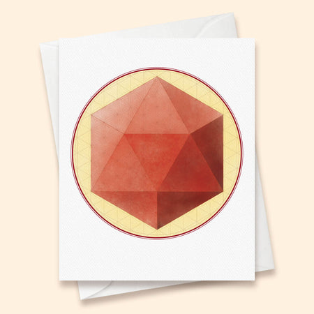 Icosahedron Card